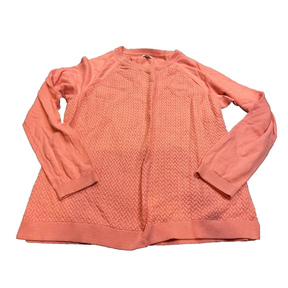 Sonoma Sweater Womens Large L Pink Pull Over Long Sleeve